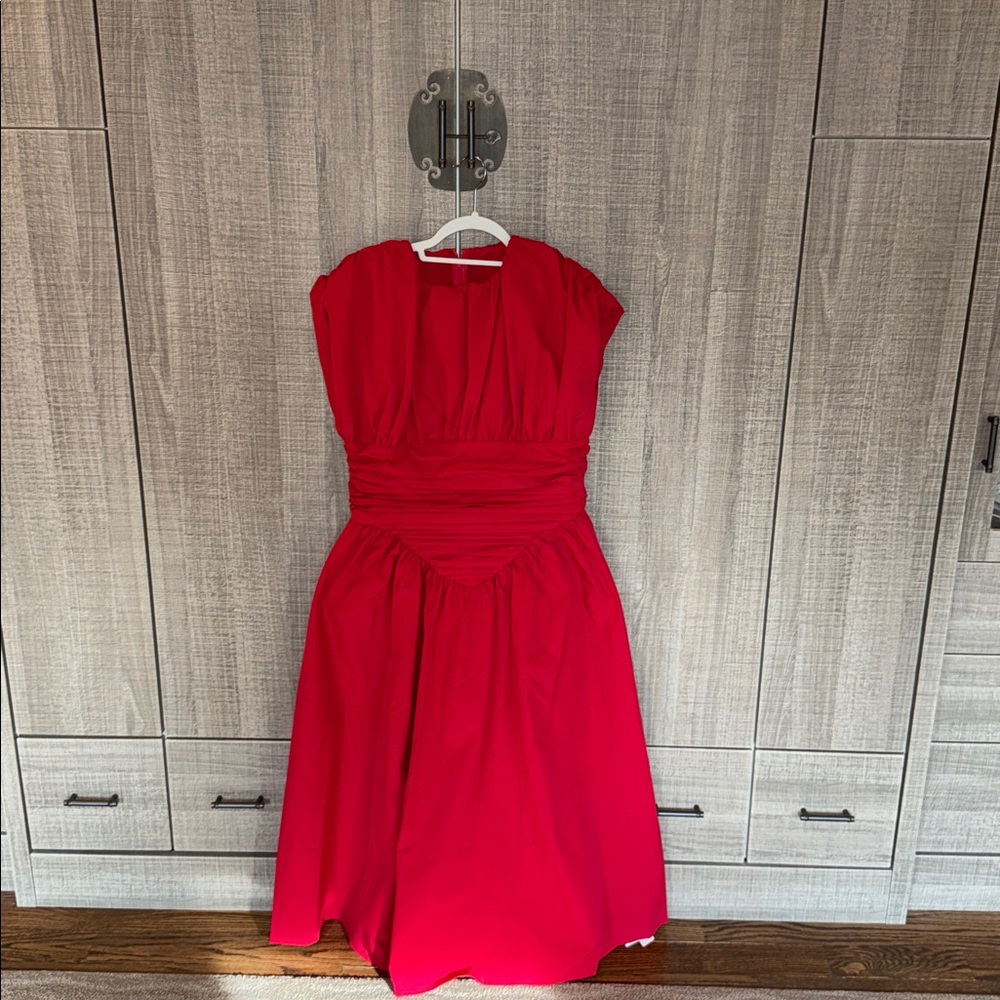 Micas Solid Ruched Maxi‎ Dress